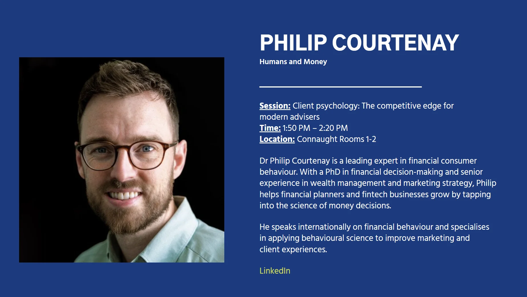 PFS National Conference — Client psychology: The competitive edge for modern advisers