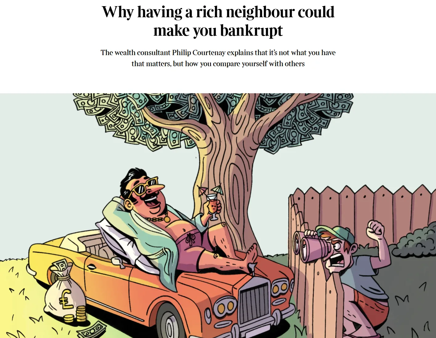 The Sunday Times — "Why having a rich neighbour could make you bankrupt" by Dr Philip Courtenay